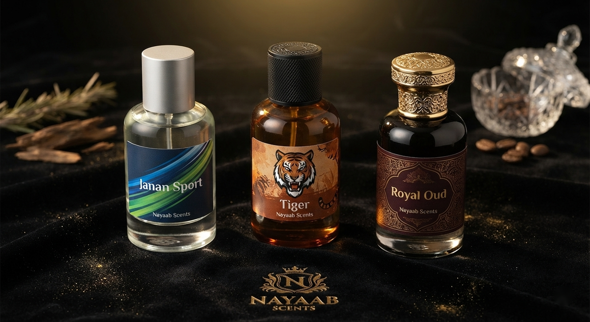Janan Sport ,Tiger, Royal Oud (Luxury Alcohol-Free Attar)