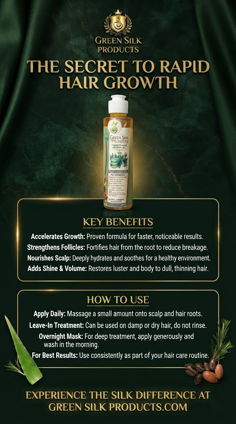Green Silk Hair Growth Oil - 100% Natural Herbal Blend