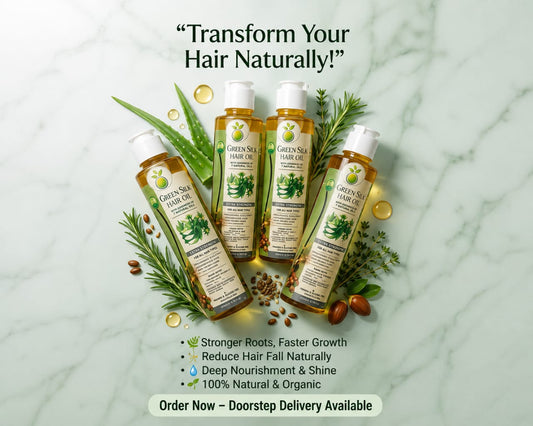 Green Silk Hair Growth Oil - 100% Natural Herbal Blend